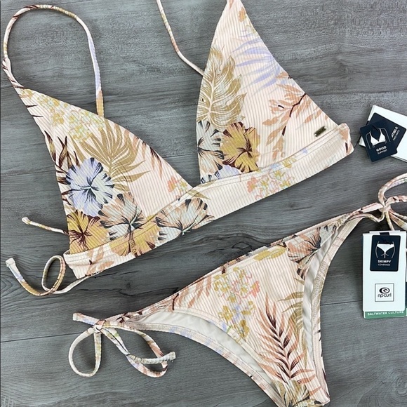 ☀️RIP CURL☀️ PARADISE CALLING L/A TRI PARADISE CALLING SKIMPY BIKINI SET - Picture 5 of 15